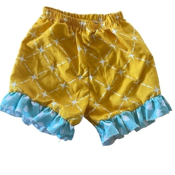 Boutique toddler outfit two piece set chicken pattern with baby bling bow size S - Picture 5 of 10